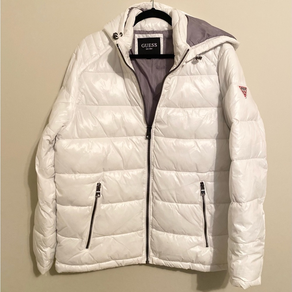 GUESS‎ White Puffer Jacket